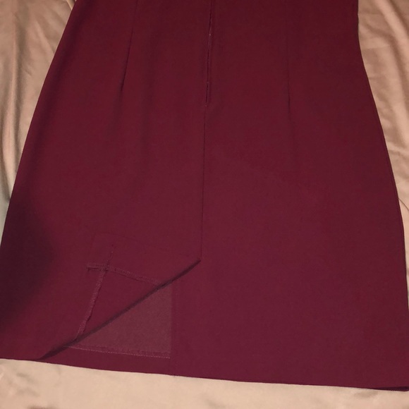 Vintage Carina Fashion Burgundy Dress - Picture 3 of 7